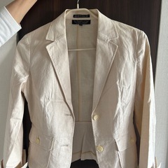 la chambre d'or 麻ジャケット ベージュ 38