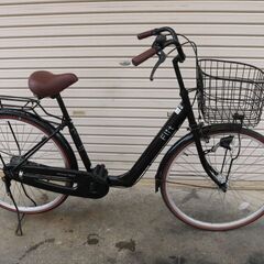 26インチ　黒　とてもきれいなファッションサイクルの画像