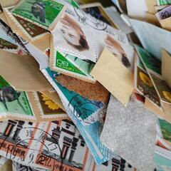 使用済み 切手　日本　中国　などの画像