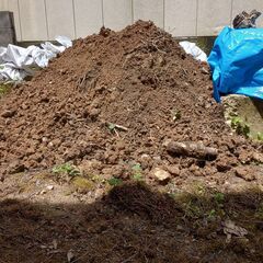 残土無料　ガーデニング　野菜植木土　庭整地　土材料　土砂　防災材料　台風対策土留め  引き取り京都市山科区の画像
