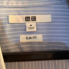 UNIQLOユニクロ　シャツ長袖　ストライプの画像