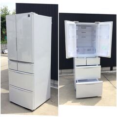 336 シャープ・プラズマクラスター搭載 6ドア冷蔵庫455L・SJ-P461D-H