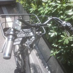 電動20インチ 税別￥54.364- 新基準ブリヂストンビッケ2　幼児二人乗り対応　良品8.7Ah　電動自転車　３ヶ月保証　グレー613の画像