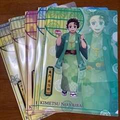 鬼滅の刃×くら寿司　クリアファイル　５枚セットの画像