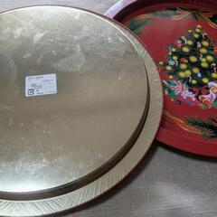 【中古】ブリキクリスマストレイの画像