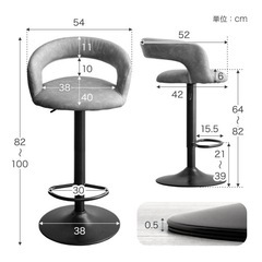 【新品・未使用】カウンターチェアー（キャメル）の画像