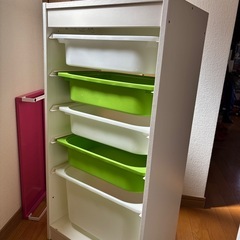 IKEA TROFAST トロファスト フレーム ホワイト 46x30x95cmの画像