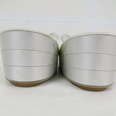 未使用品 和装小物 女性用 特選 草履 白×銀 23cmの画像