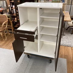 S715 ⭐ マルミツ キッチンカウンター 食器棚 キッチン台 ミドルサイズ 幅80cm USEDの画像