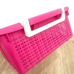 収納ケース　ピンクの画像