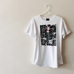 adidas 半袖機能Tシャツ Mサイズ 白 フラワープリント