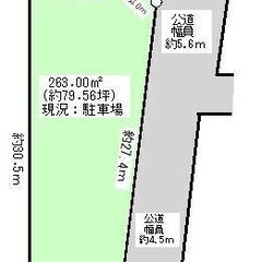 ★我孫子市中里土地★湖北駅北口目の前！約79.55坪、現況コイン...