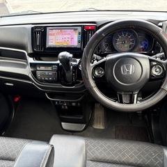 ①平成29年　ホンダ　N-WGNカスタム 4WD ターボ　自動車ブレーキ　オートクルーズ　エンジンスターター　ナビ　テレビ　バックカメラ　ETC 前後ドライブレコーダー　車検令和9年6月の画像