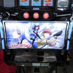 パチスロ実機 エンジェルビーツ コイン不用機 スロット機・設定キー・ドアキー付き クレカ決済可能│江別市のリサイクルショップドロップの画像