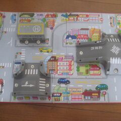 トミカ ハンディ立体マップ 工事現場・まちへお買いもの ２個セット 現状品の画像
