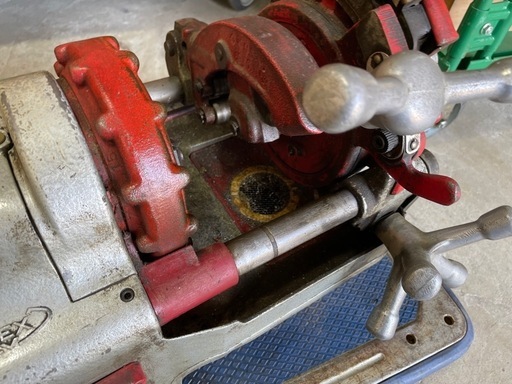 レッキス REX N40AⅢ N40A3 ねじ切り機 パイプマシン 切削ねじ加工機 切断機 鉄工 工具 ガス管 動作確認済み 電源100Ｖ