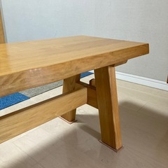 【お取引中】ダイニングベンチ180cm(ナチュラル)の画像
