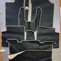 ダイハツ ミラ L275 フロアマット ベージュ 波柄 7枚セット 日本製 新古品 スバル プレオの画像