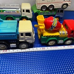 中古品　働く車シリーズ　トラックプルバックカー　6台の画像