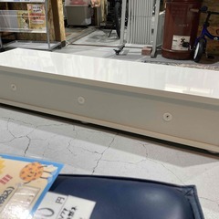 C13★家具ファクトリー★TVボード テレビ台 AVボード 前面扉 フラップ式 W150cm ホワイト 鏡面仕上げ シンプルの画像