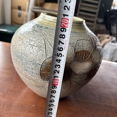 紫陽花？壺　花瓶の画像