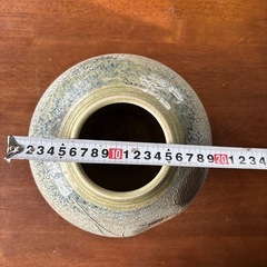 紫陽花？壺　花瓶の画像