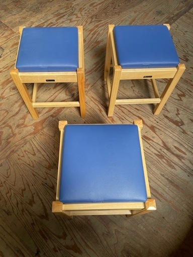 C(7322) 直接お引き取り限定 カウンター椅子 3脚セット 椅子 カウンターチェア 寿司 料理屋 店舗用 飲食店 和食店 業務用 大阪