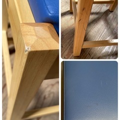 C(7322) 直接お引き取り限定 カウンター椅子 3脚セット 椅子 カウンターチェア 寿司 料理屋 店舗用 飲食店 和食店 業務用 大阪の画像