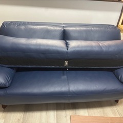 本日中　OK　KIYO 2人掛け　レザーソファ の画像