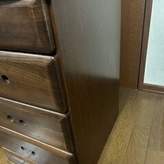 ４段チェスト　横３８×奥行４５×高さ６４ｃｍ　ノーブランドの画像