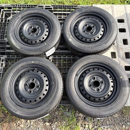 新品 ブリジストン　軽バン　軽トラ 155/65r13 セイバーリング　タイヤ　ホイール付　ホイール　てっちん 