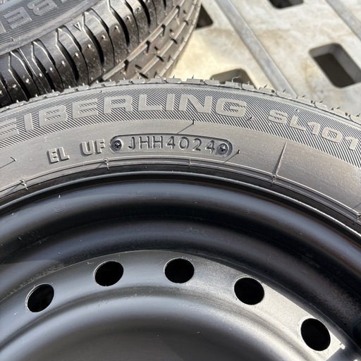 新品 ブリジストン　軽バン　軽トラ 155/65r13 セイバーリング　タイヤ　ホイール付　ホイール　てっちん 