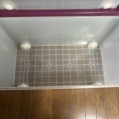 収納ボックス フタ付き 3段 1番下はキャスター付き 横７４×奥行３９×高さ３５ｃｍの画像