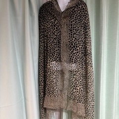 1387.ヒョウ柄大判ストール⭐︎の画像