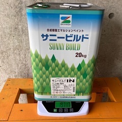 【引取り限定】19Lほぼ満タンペンキ グリーン 屋外塗装用 油性塗料 DIY好きにはかなりお得の画像