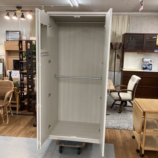 ジモティー限定価格！⭐ S382 サンウッディ モール80 ワードローブ クローゼット 幅80cm USED 美品
