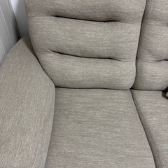 布張りソファ 2人用 ニトリ N-ポケット A12の画像