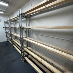 単管パイプを使った棚