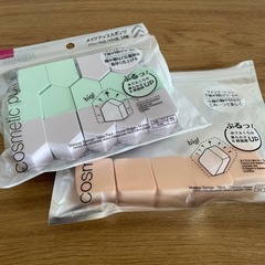 まとめて割引☆コスメパフ　新品14個入りとバラ5個セット