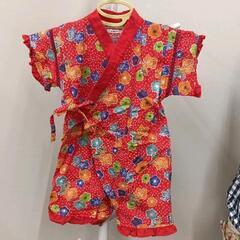 0613-253 ベビー甚平　80