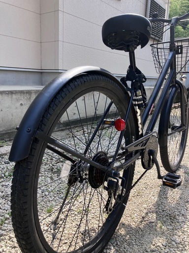 640、シティサイクル27インチ艶消し黒