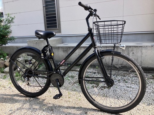 640、シティサイクル27インチ艶消し黒