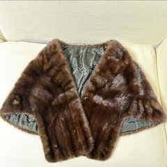 毛皮 ファー 羽織り ショール ミンク