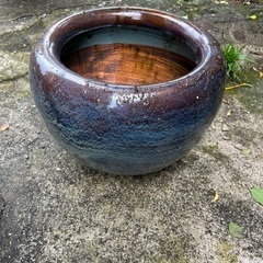 【取引中】甕 かめ 壺 メダカ 植木鉢の画像