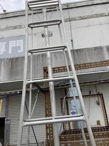 庭師用 10段 三脚 ハシゴ 管6250613HK (ベストバイ 静岡県袋井市)
