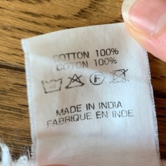 インド綿ラグ　無印良品の画像
