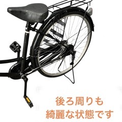 ママチャリ自転車 26インチ 黒色 NO.559の画像