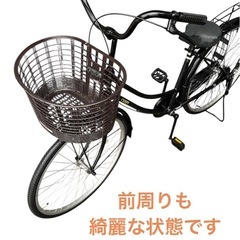 ママチャリ自転車 26インチ 黒色 NO.559の画像