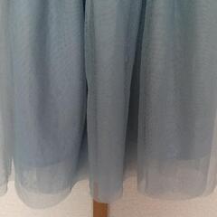 GU(ジーユー)長袖ワンピース ブルー 130cm charming smileの画像