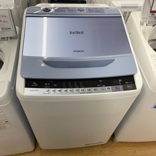 ★リユースのサカイ幸手店★SJ9591★HITACHI 洗濯機　17年製　8.0kg　クリーニング済み